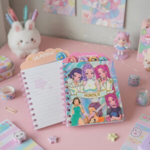 3 Libretas Guerreras K-Pop con Separadores y Hojas Decoradas $40 c/u