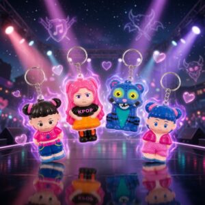 12 Squishies Guerreras K-Pop Llavero $8 c/u