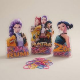 12 Bolsitas Huntrix de Ligas para Cabello Colores $8.5 c/u